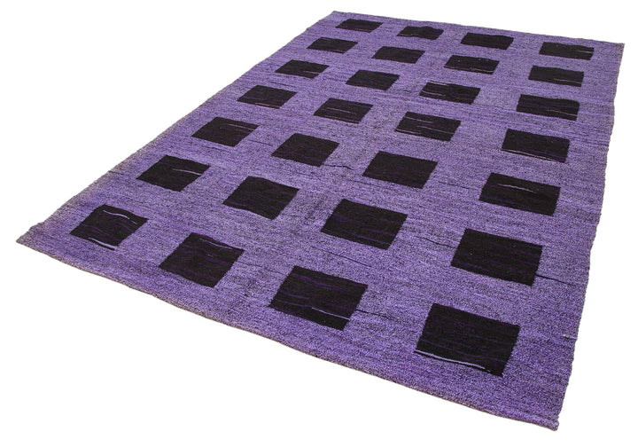 7x10 Purple Contemporary Area Rug - 22755