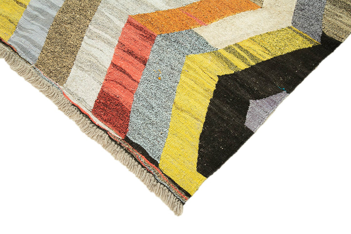 6x8 Multicolor Contemporary Area Rug - 22757