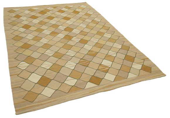 6x8 Brown Contemporary Area Rug - 22760