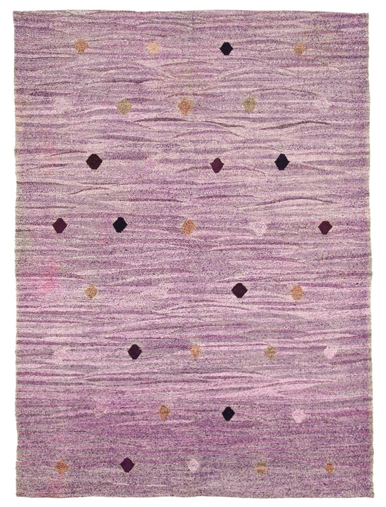 6x9 Purple Contemporary Area Rug - 22761