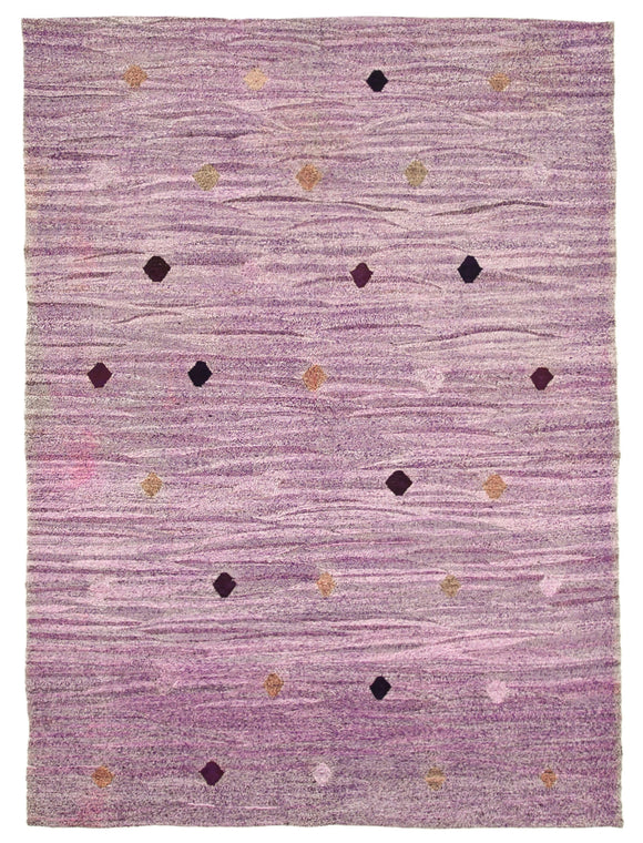 6x9 Purple Contemporary Area Rug - 22761