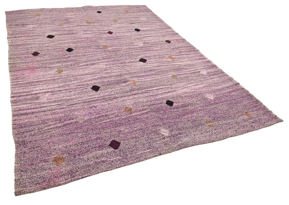 6x9 Purple Contemporary Area Rug - 22761