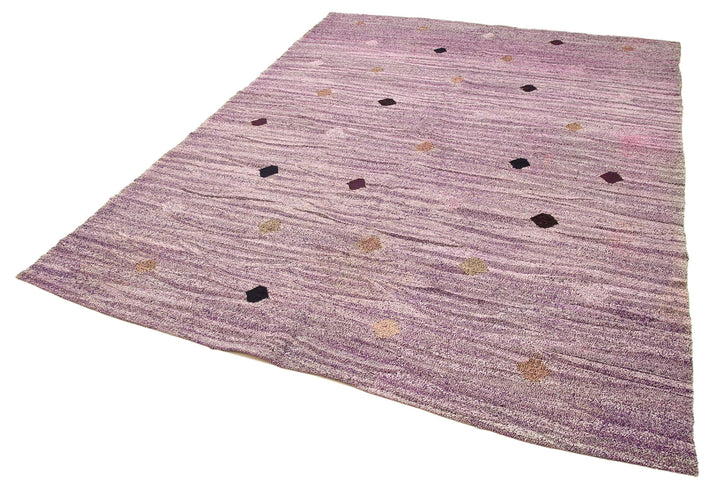 6x9 Purple Contemporary Area Rug - 22761