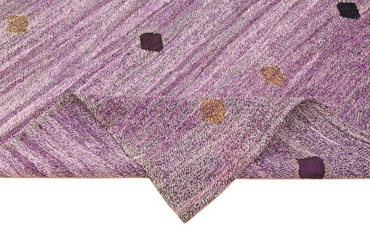 6x9 Purple Contemporary Area Rug - 22761