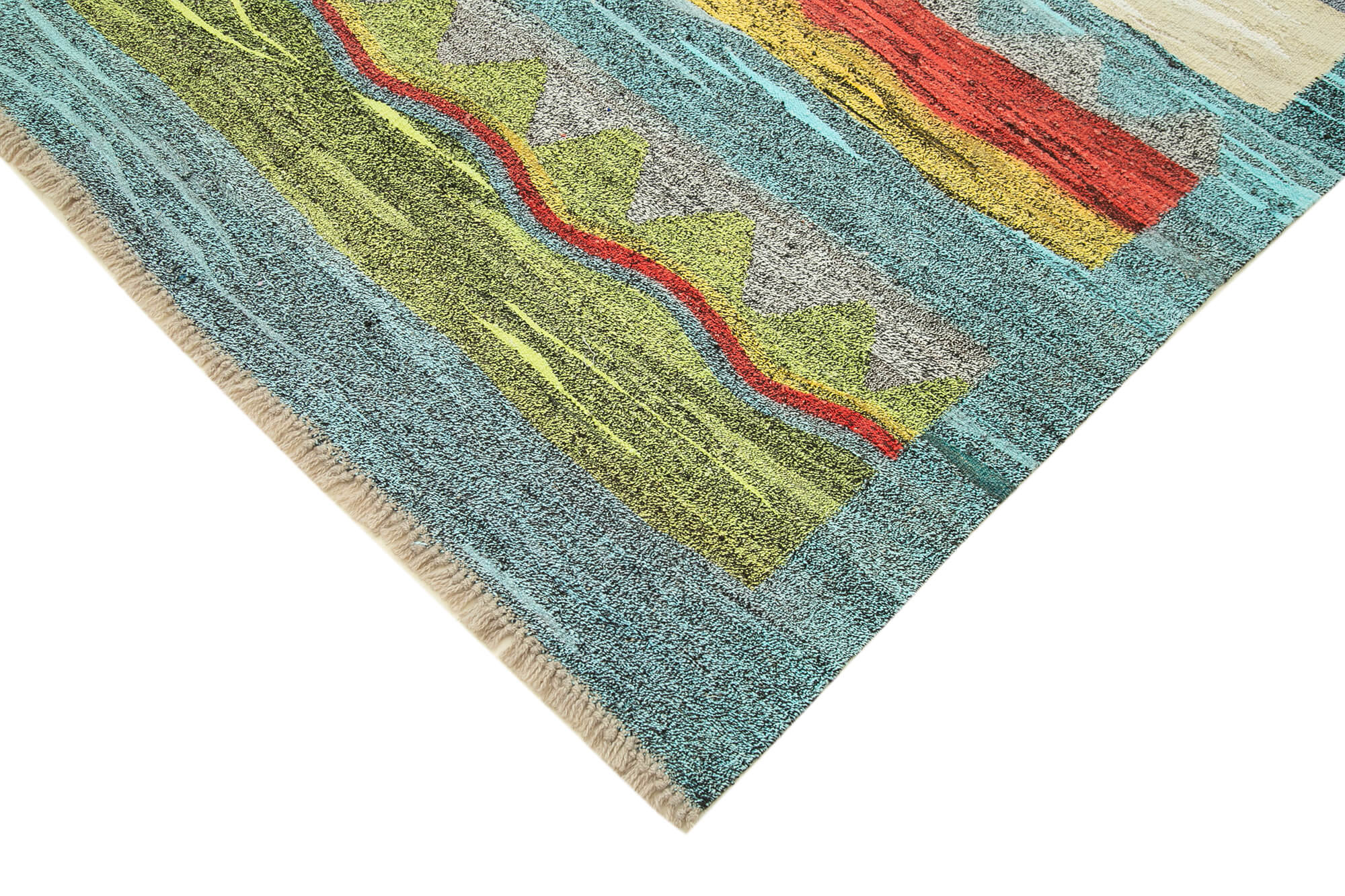 7x10 Blue Contemporary Area Rug - 22763