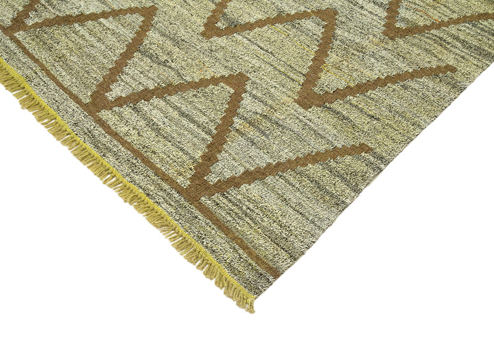 7x10 Green Contemporary Area Rug - 22766