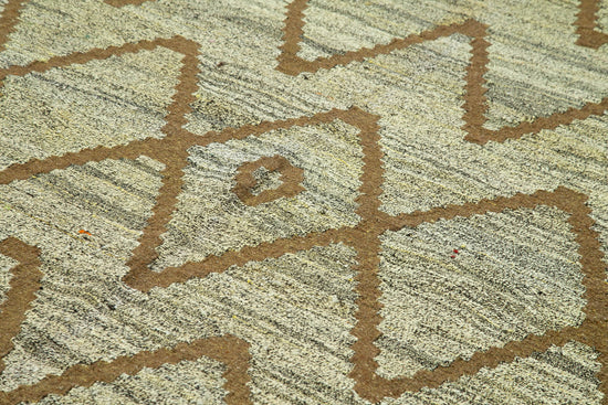 7x10 Green Contemporary Area Rug - 22766