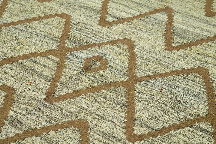 7x10 Green Contemporary Area Rug - 22766