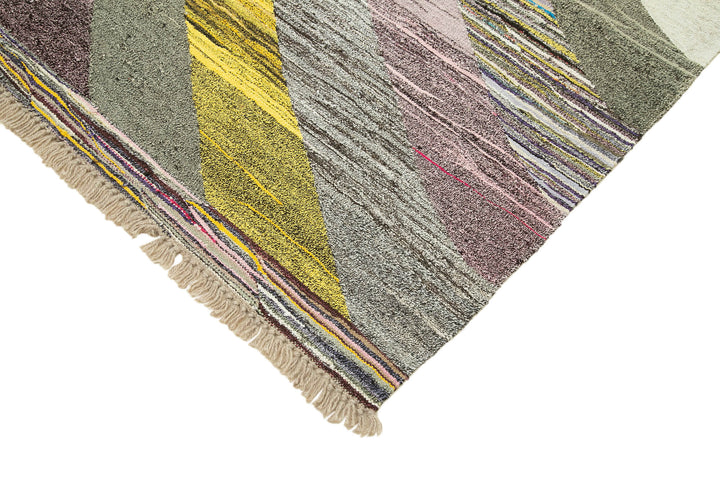 7x10 Multicolor Contemporary Area Rug - 22767