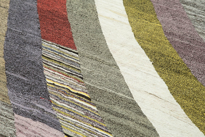 7x10 Multicolor Contemporary Area Rug - 22767
