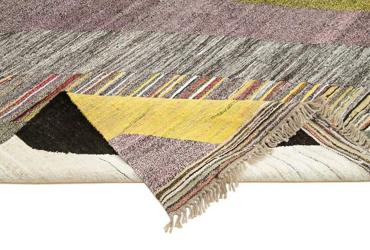 7x10 Multicolor Contemporary Area Rug - 22767