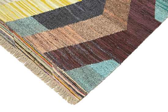 7x10 Multicolor Contemporary Area Rug - 22771