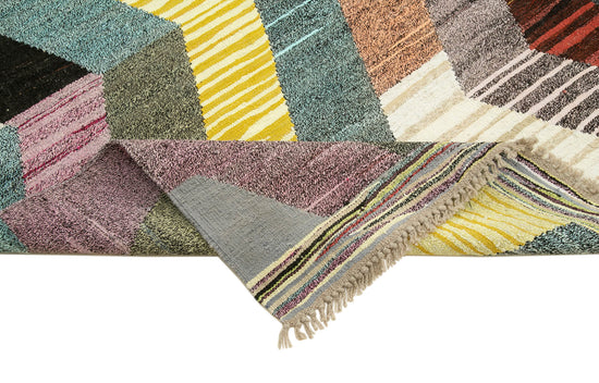 7x10 Multicolor Contemporary Area Rug - 22771