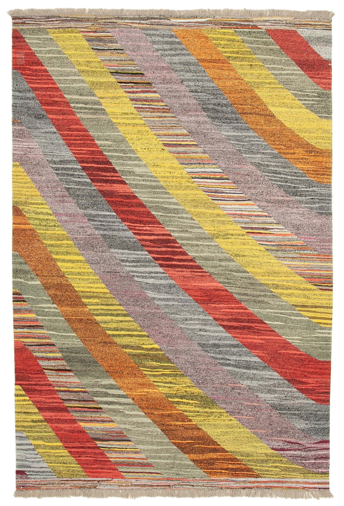 7x10 Multicolor Contemporary Area Rug - 22772