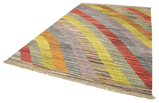 7x10 Multicolor Contemporary Area Rug - 22772