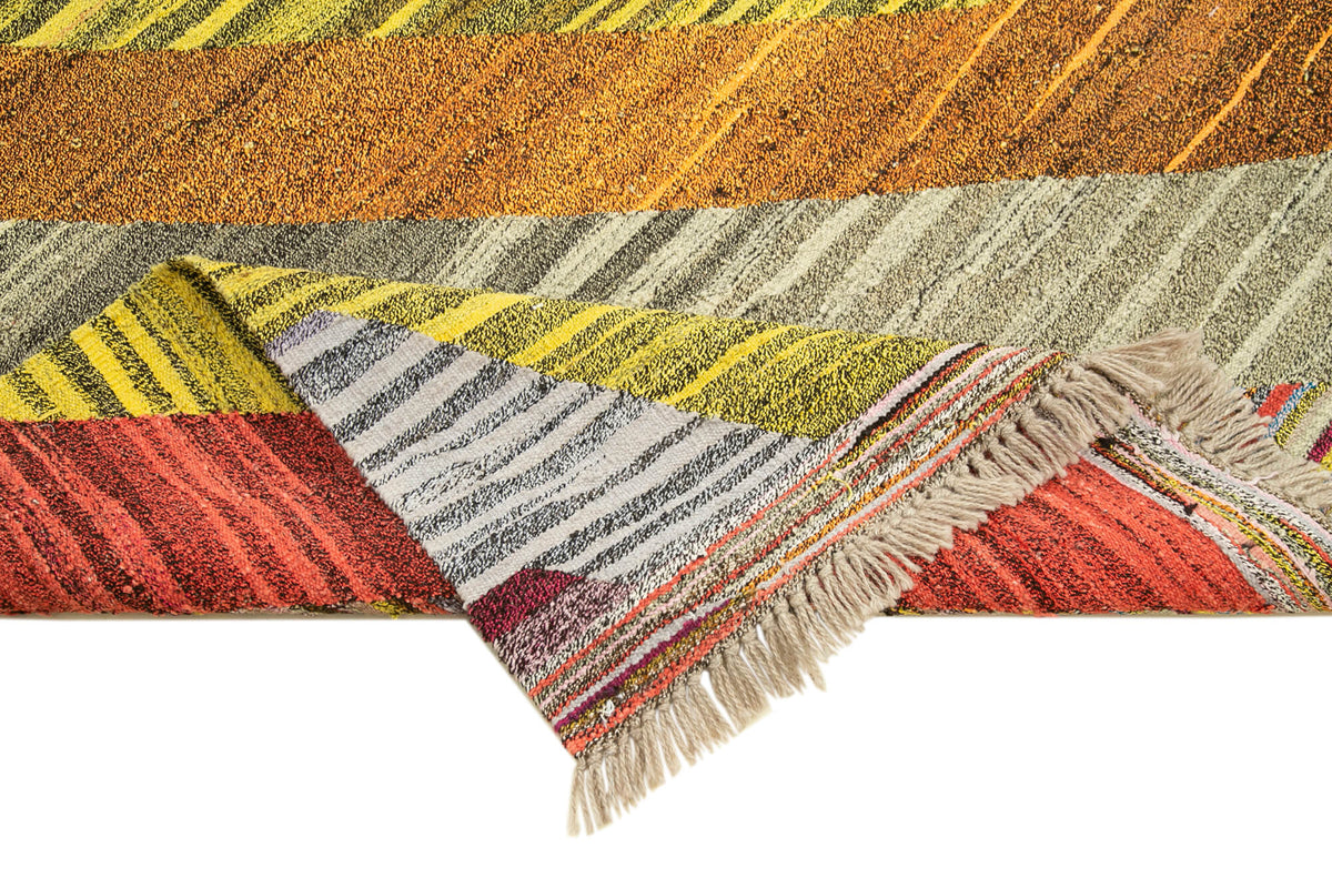7x10 Multicolor Contemporary Area Rug - 22772