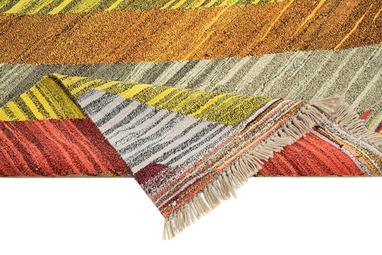 7x10 Multicolor Contemporary Area Rug - 22772