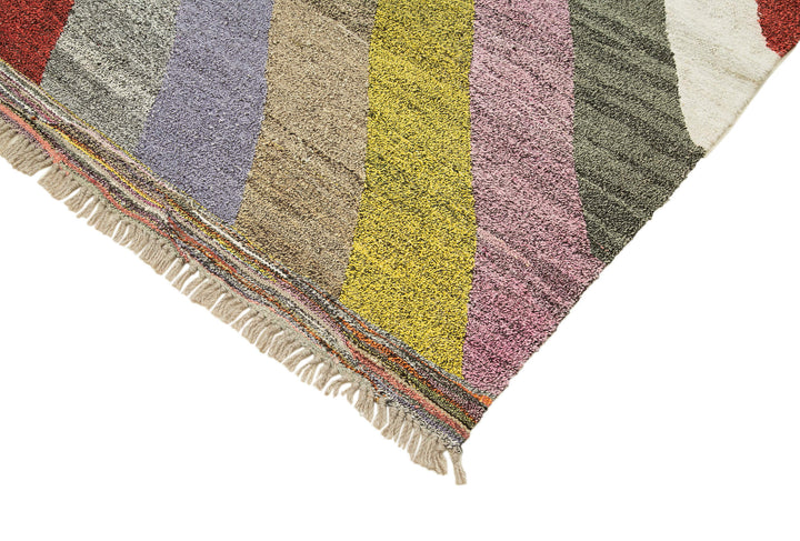 7x10 Multicolor Contemporary Area Rug - 22774