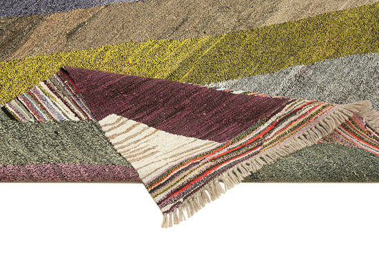 7x10 Multicolor Contemporary Area Rug - 22774