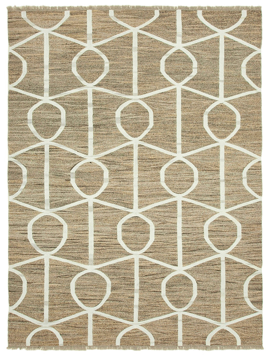 8x10 Beige Contemporary Area Rug - 22778