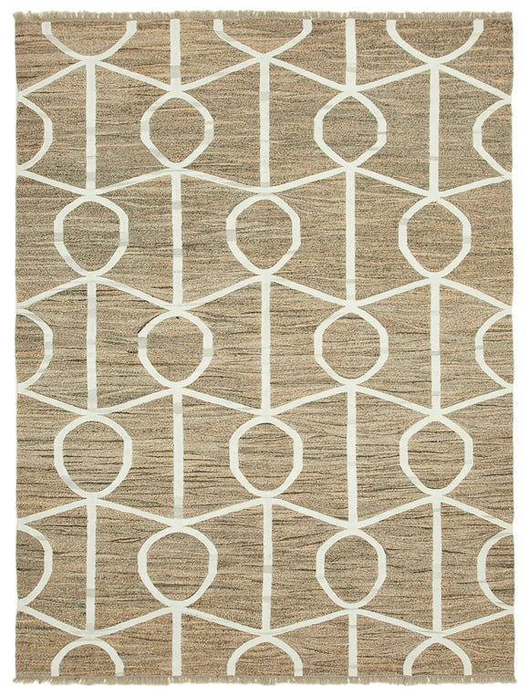 8x10 Beige Contemporary Area Rug - 22778