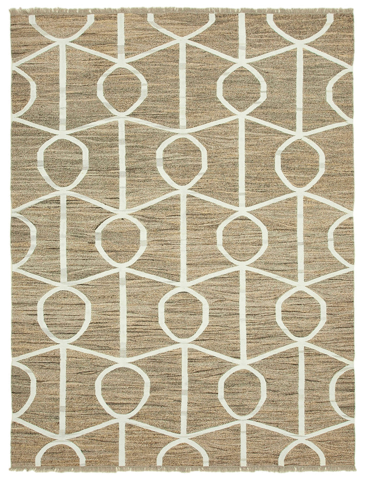 8x10 Beige Contemporary Area Rug - 22778
