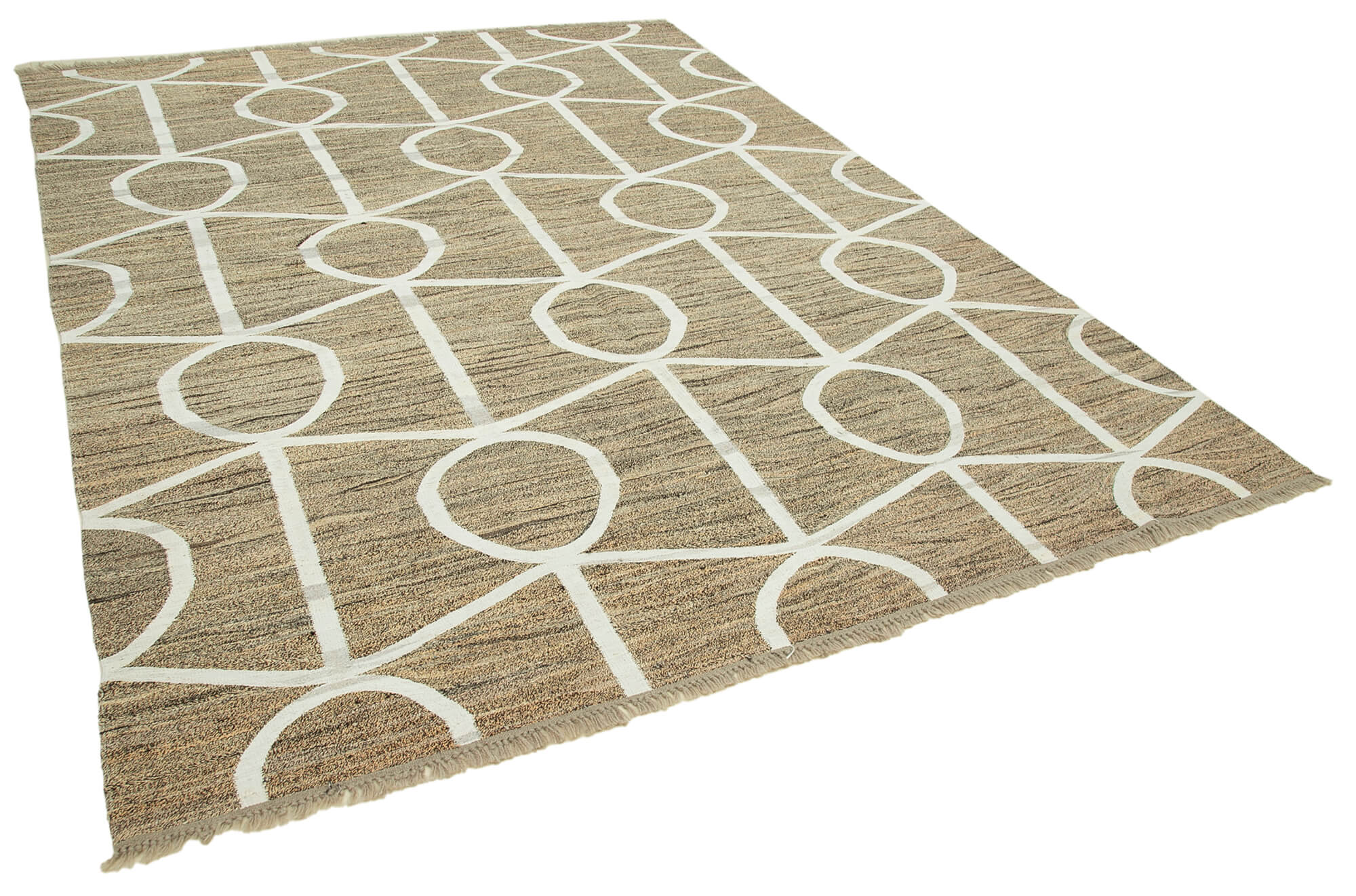 8x10 Beige Contemporary Area Rug - 22778