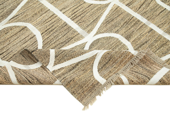 8x10 Beige Contemporary Area Rug - 22778
