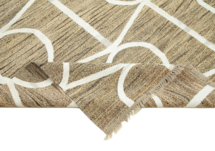 8x10 Beige Contemporary Area Rug - 22778