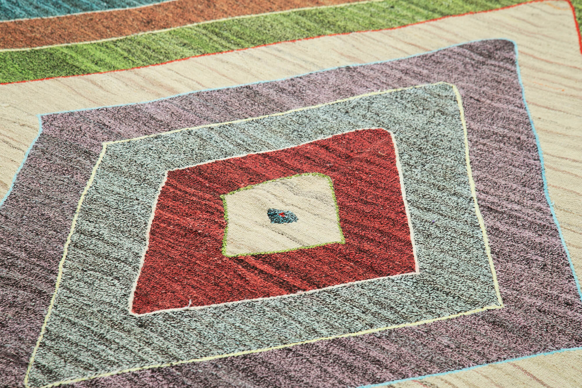 8x10 Multicolor Contemporary Area Rug - 22783
