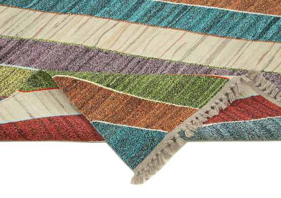 8x10 Multicolor Contemporary Area Rug - 22783