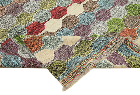8x10 Multicolor Contemporary Area Rug - 22786