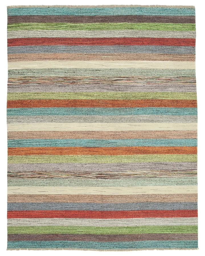 8x10 Multicolor Contemporary Area Rug - 22792