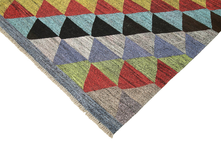 8x10 Multicolor Contemporary Area Rug - 22793