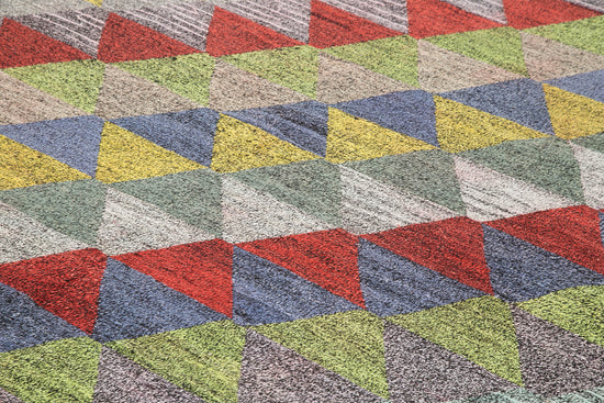 8x10 Multicolor Contemporary Area Rug - 22793