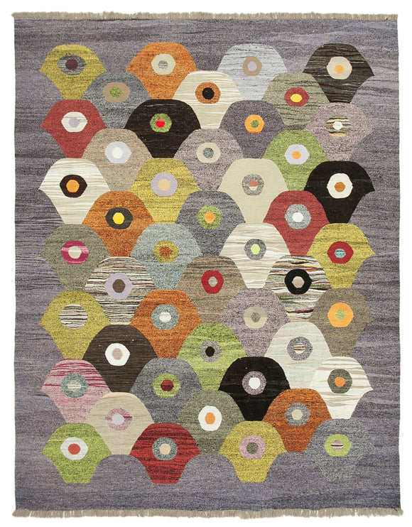 8x10 Purple Contemporary Area Rug - 22797