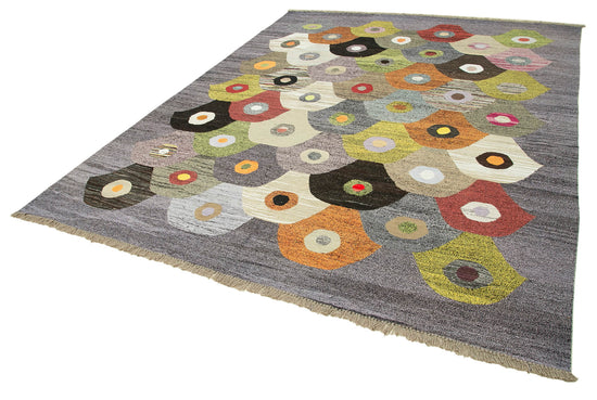 8x10 Purple Contemporary Area Rug - 22797