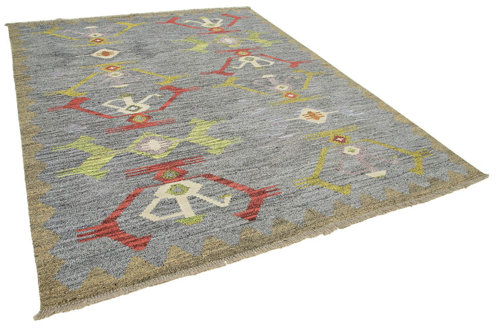 8x10 Grey Contemporary Area Rug - 22800
