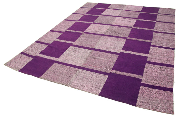 8x10 Purple Contemporary Area Rug - 22802