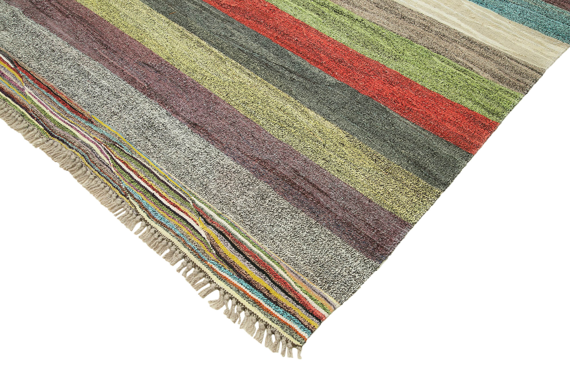 8x11 Multicolor Contemporary Area Rug - 22804