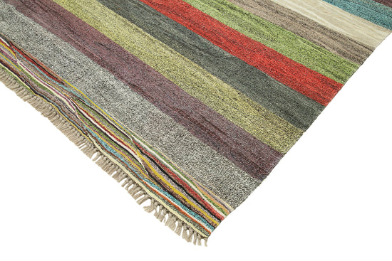 8x11 Multicolor Contemporary Area Rug - 22804