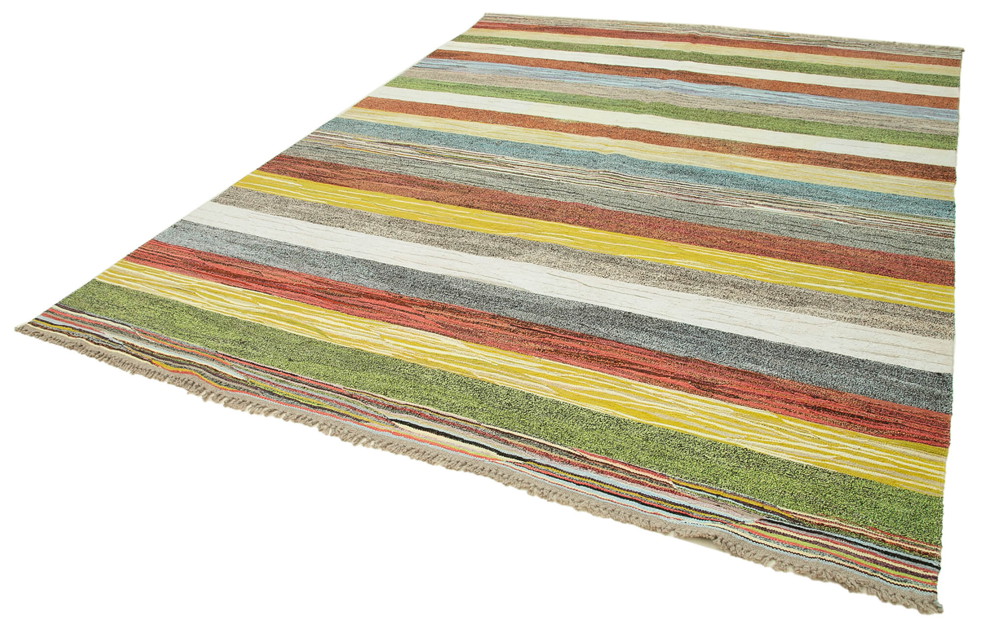8x11 Multicolor Contemporary Area Rug - 22808