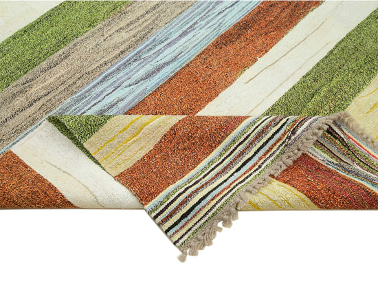 8x11 Multicolor Contemporary Area Rug - 22808