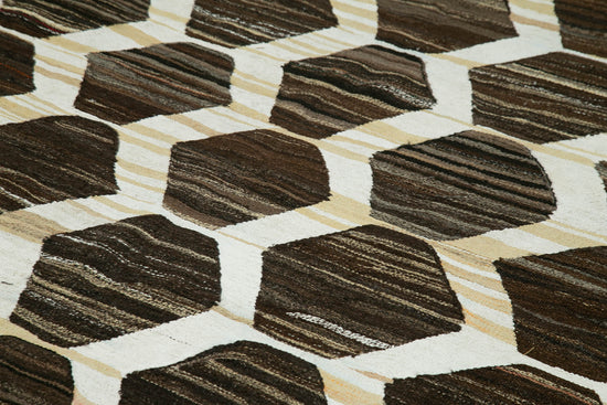 8x11 Brown Contemporary Area Rug - 22810