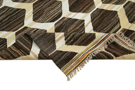 8x11 Brown Contemporary Area Rug - 22810