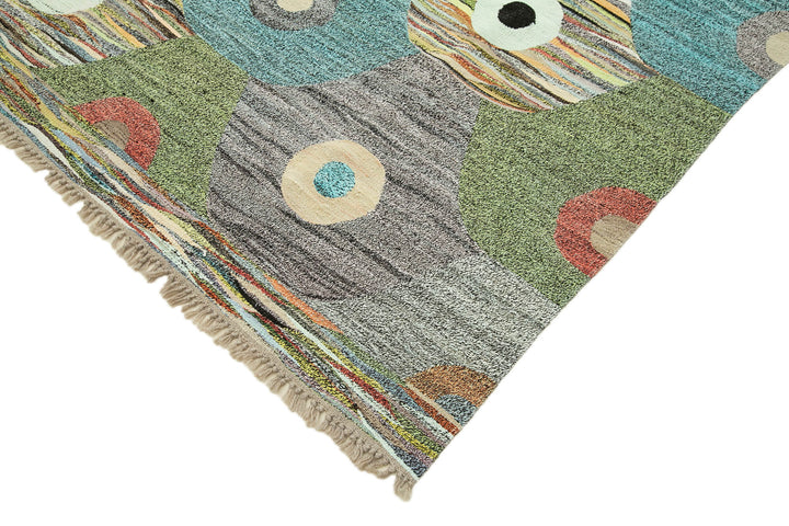 10x14 Multicolor Contemporary Area Rug - 22816
