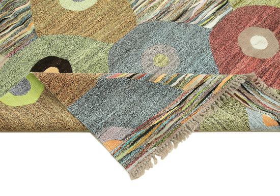 10x14 Multicolor Contemporary Area Rug - 22816