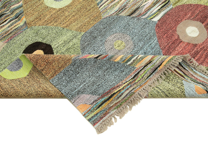 10x14 Multicolor Contemporary Area Rug - 22816