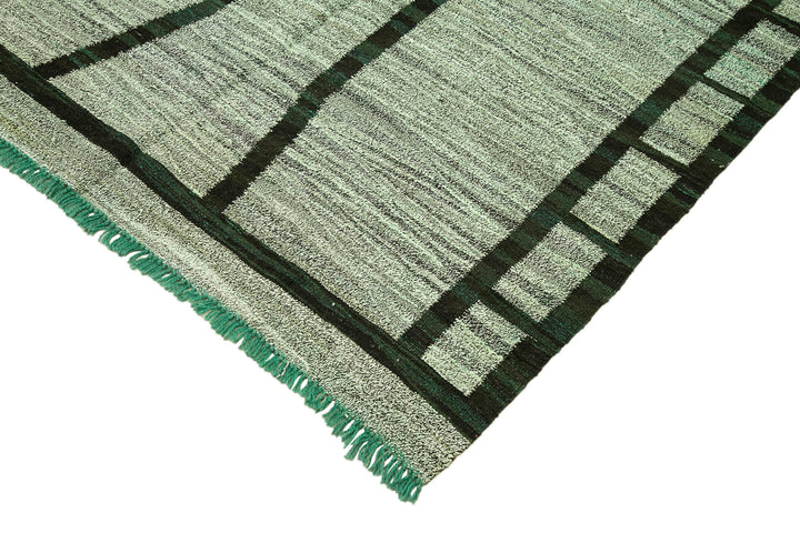 10x14 Green Contemporary Area Rug - 22817