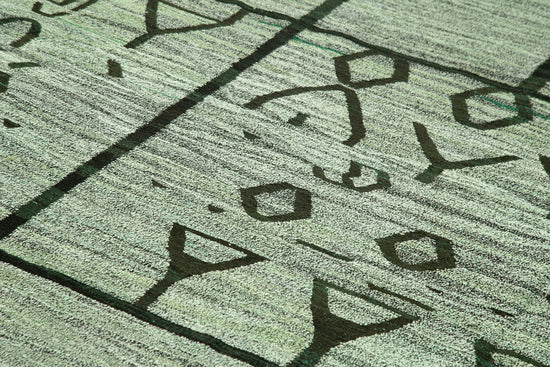 10x14 Green Contemporary Area Rug - 22817